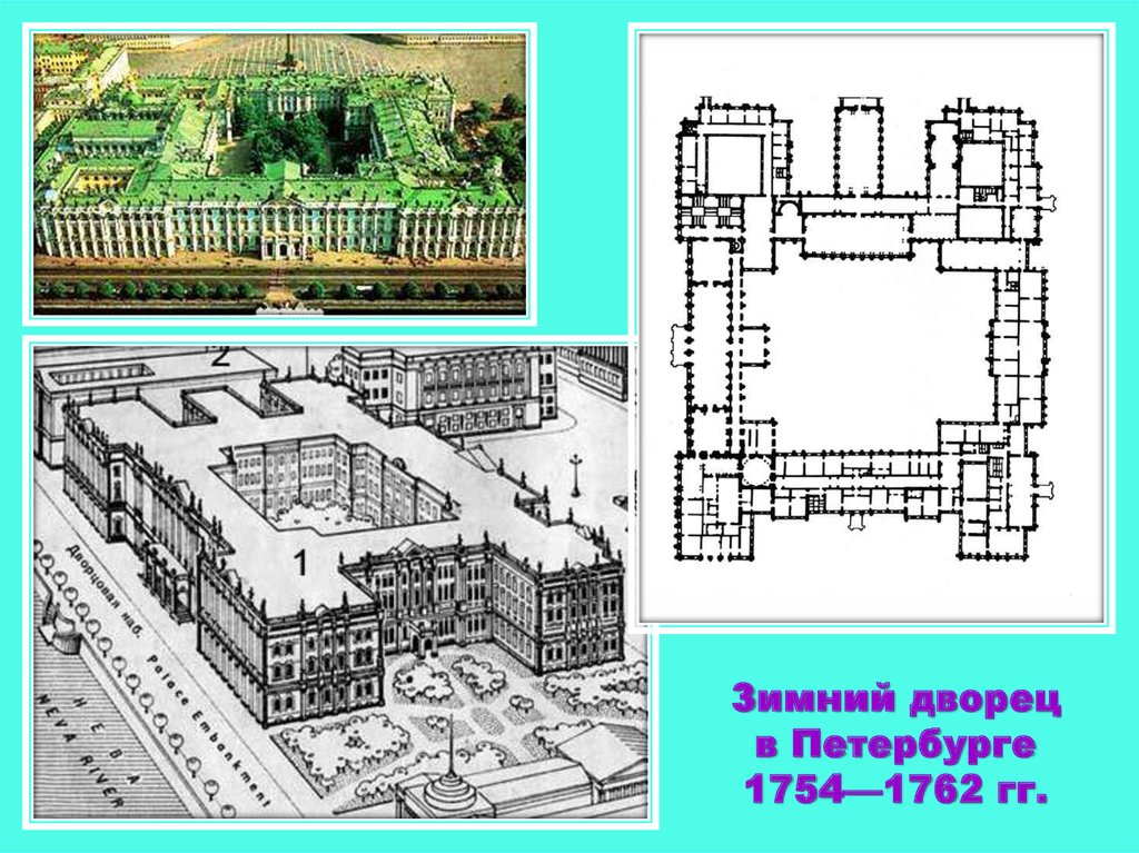 Зимний дворец в Петербурге 1754—1762 гг.