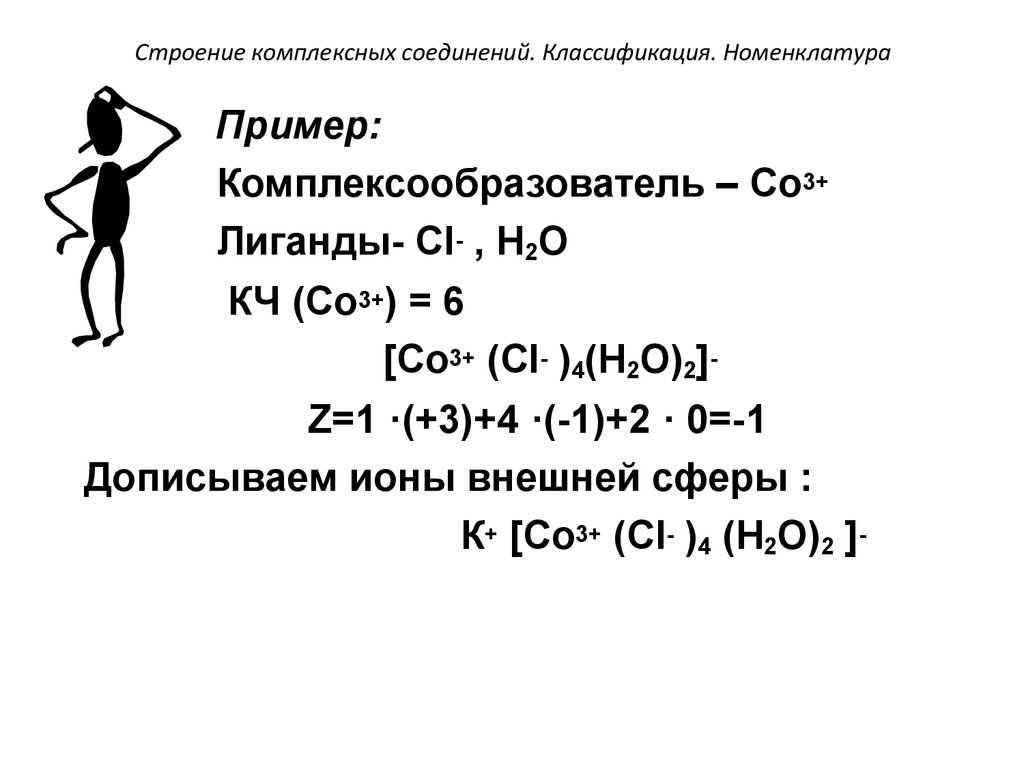 Координационные формулы комплексных соединений