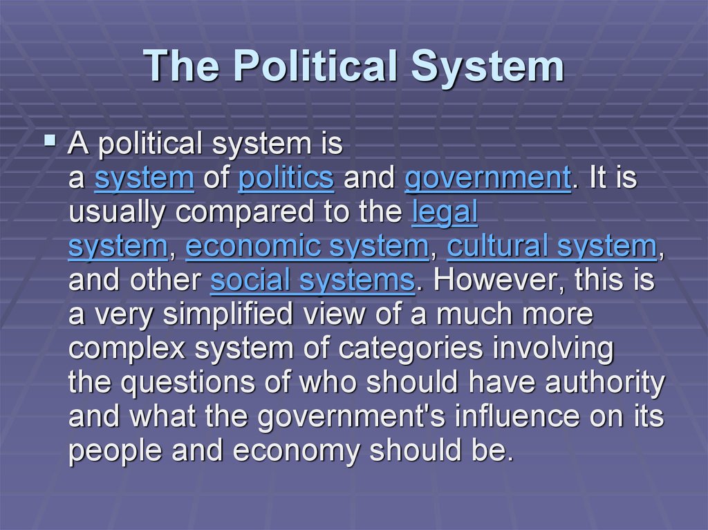 Political system in the uk презентация