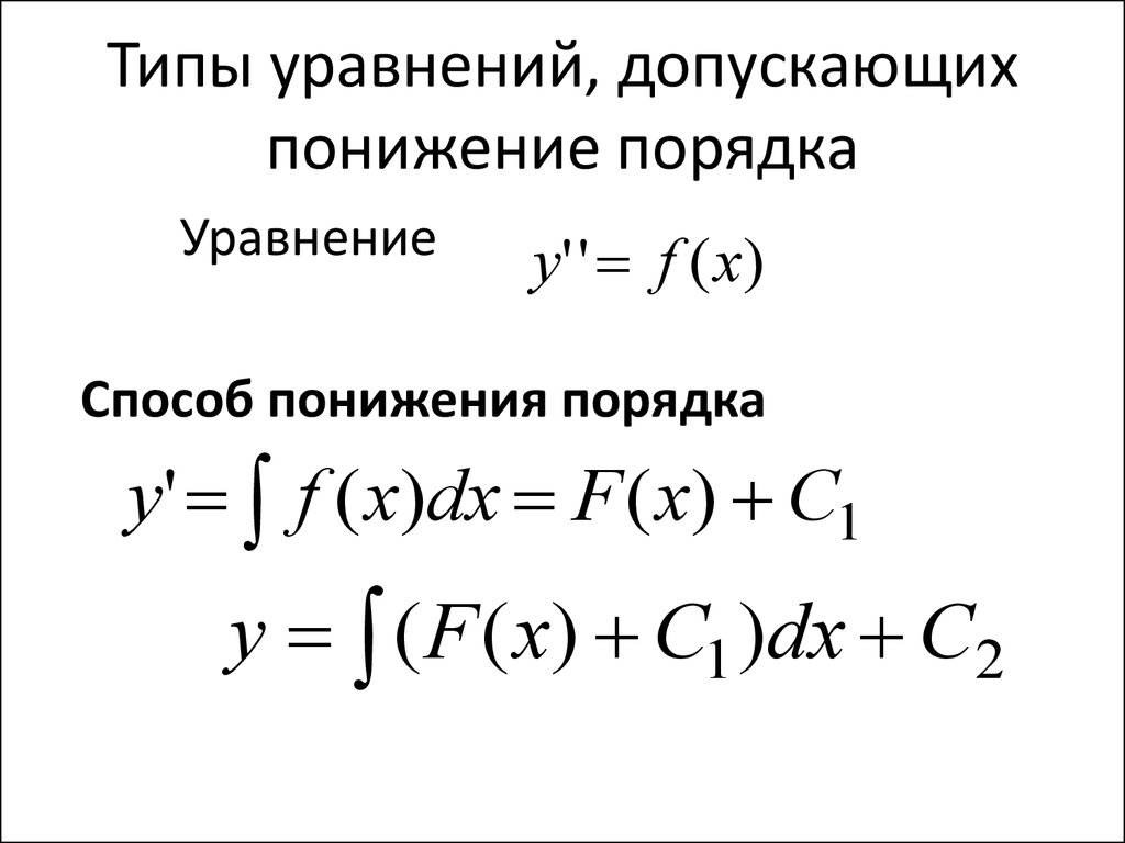 6 видов уравнений