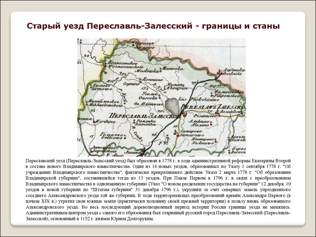 Старая карта александровского района владимирской области