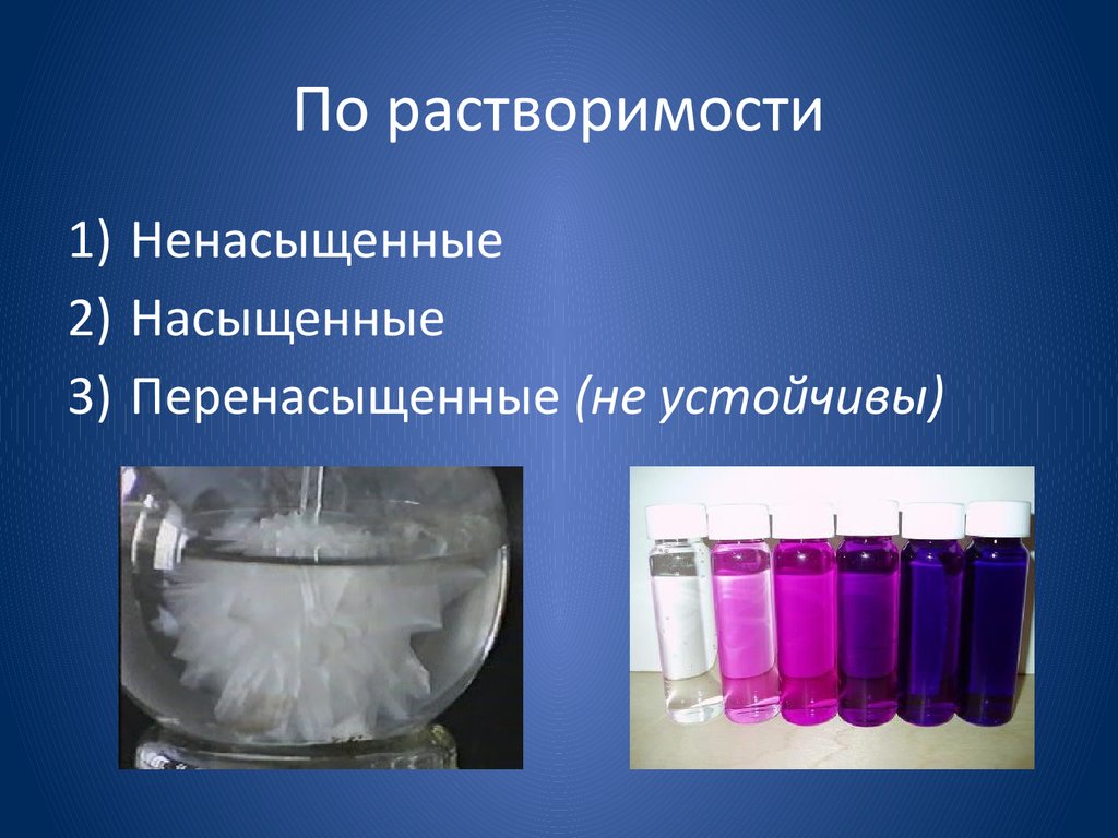 Примеры растворов в химии. Насыщенные, пересыщенные и ненасыщенные растворы солей.. Классификация растворов насыщенные ненасыщенные пересыщенные. Насыщенные и ненасыщенные растворы химия. Насыщенный раствор это в химии.