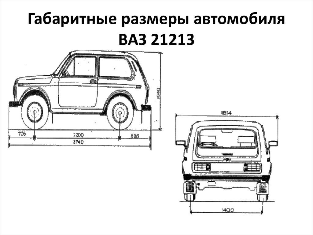 Размеры ваз 21 14