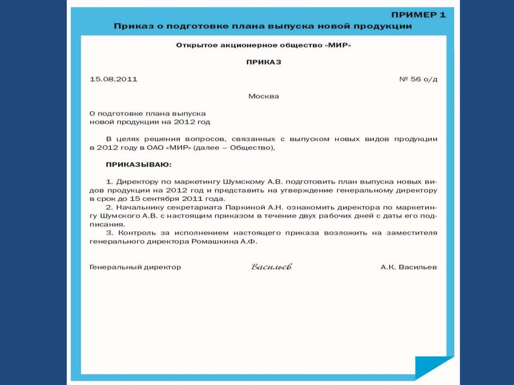 Несколько указание. Приказ образец документа. Приказ пример документа. Распорядительный документ образец. Распоряжение образец документа.