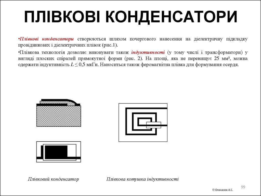 ПЛІВКОВІ КОНДЕНСАТОРИ