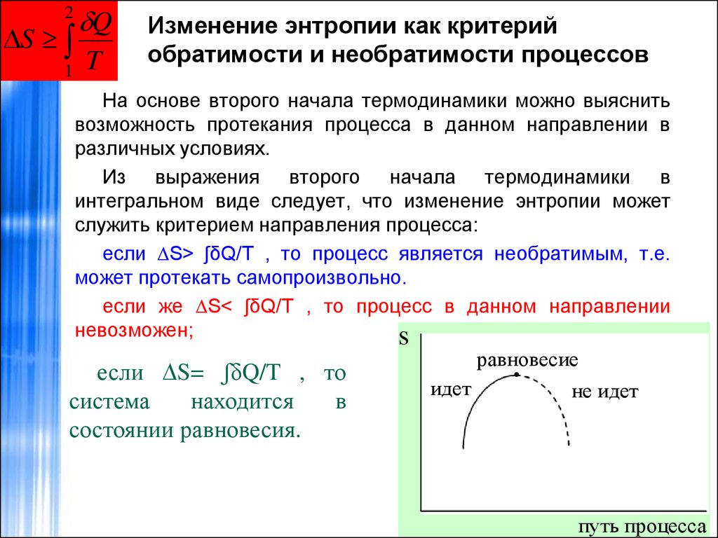 Энтропия изолированных систем в необратимых процессах