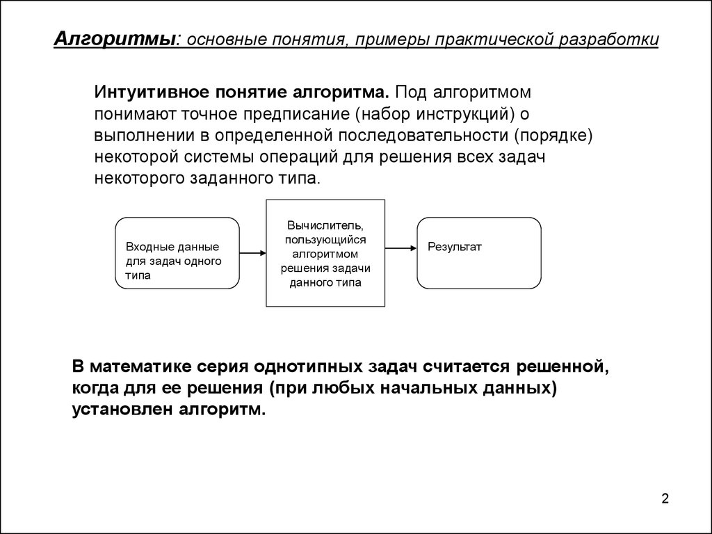 Основные понятия примеры. Основные понятия алгоритма. Интуитивное понятие алгоритма. Основные понятия алгоритмизации. Основные (базовые) понятия алгоритмизации.