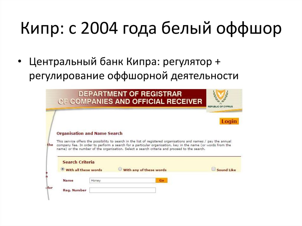 Кипр: с 2004 года белый оффшор