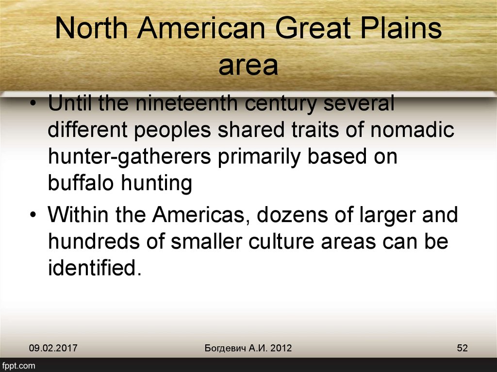 North American Great Plains area