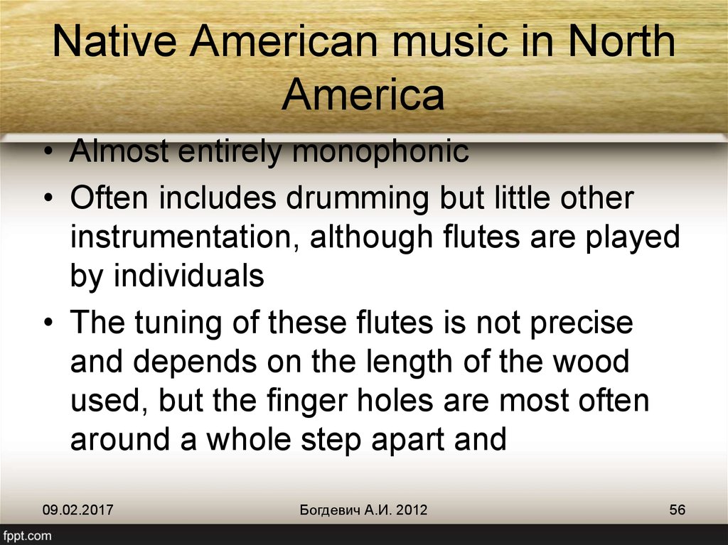 Native American music in North America