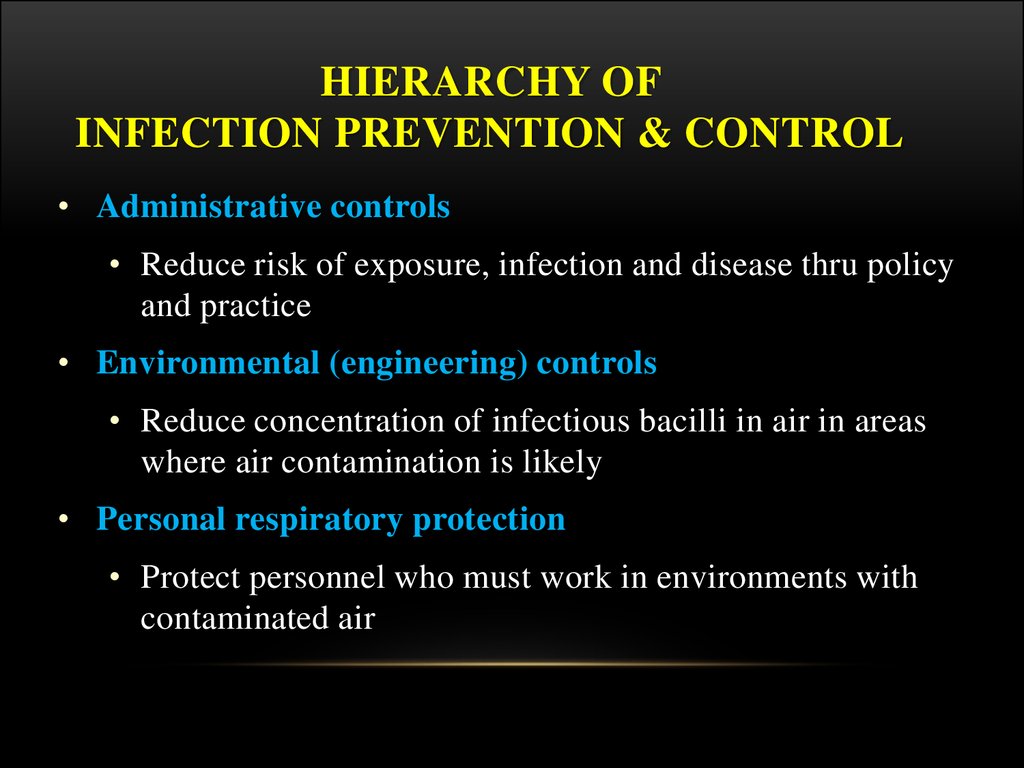 Hierarchy of Infection Prevention & Control