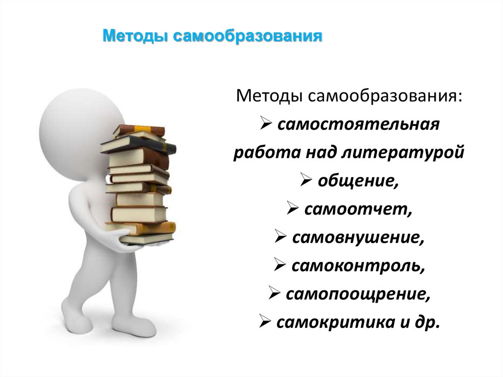 Самостоятельная работа над. Методы самообразования. Методы самообразования педагога. Методы самообразования в педагогике. Саморазвитие и самообразование.