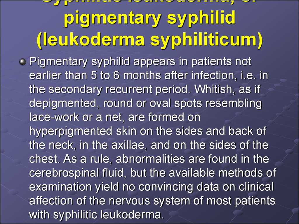 General course of syphilis. Primary syphilis secondary syphslis ...