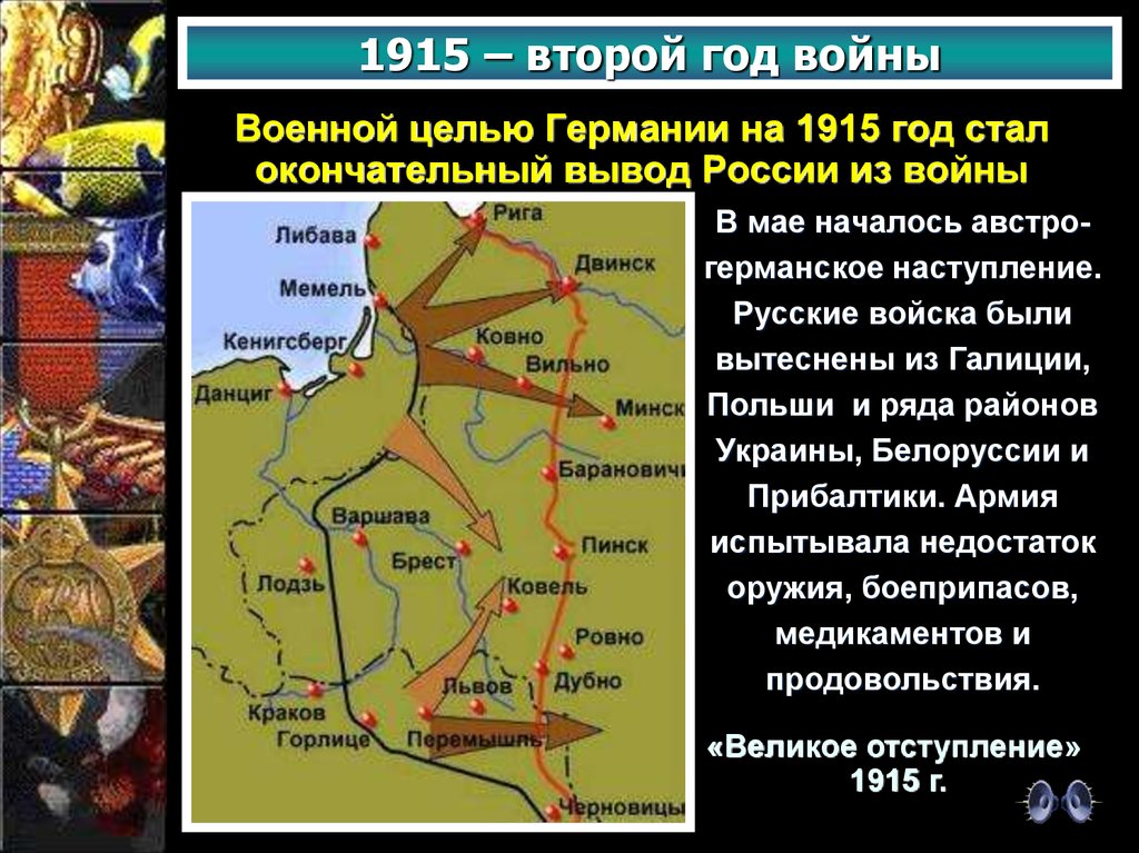 С кем воевала россия в первой мировой. Наступление Германии 1915. Наступление Германии на Россию 1915. План немцев на 1915 год.