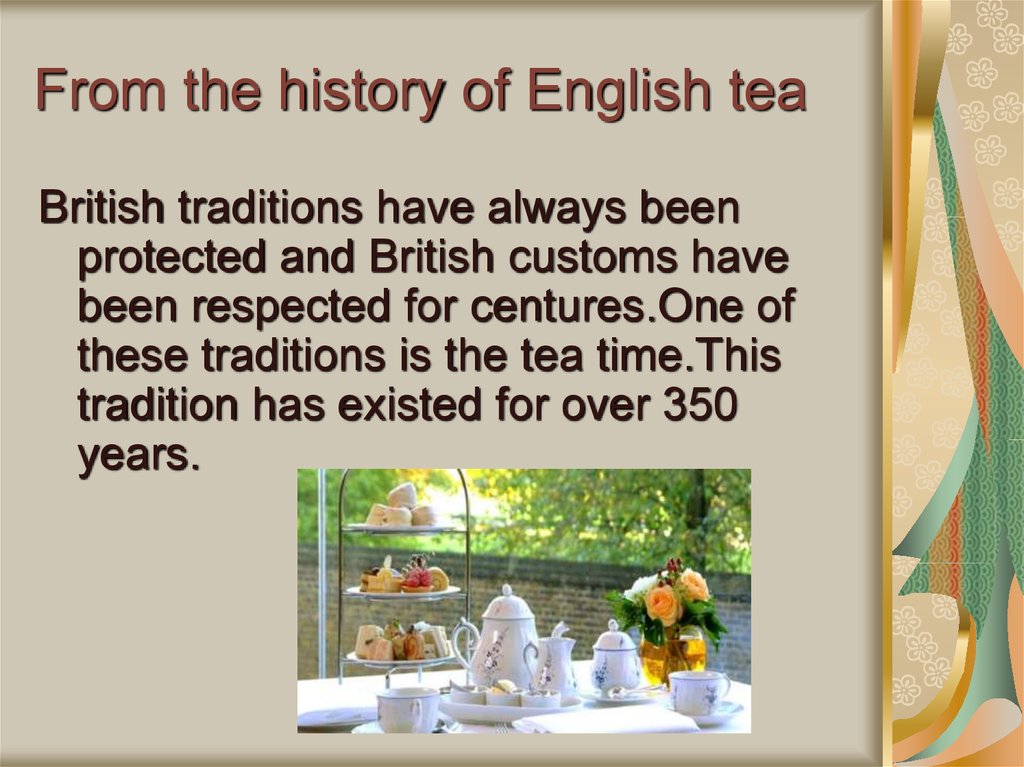 From the history of English tea