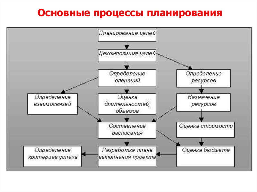 Система планов организации состоит из нескольких