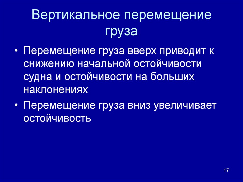 Перемещение по вертикали