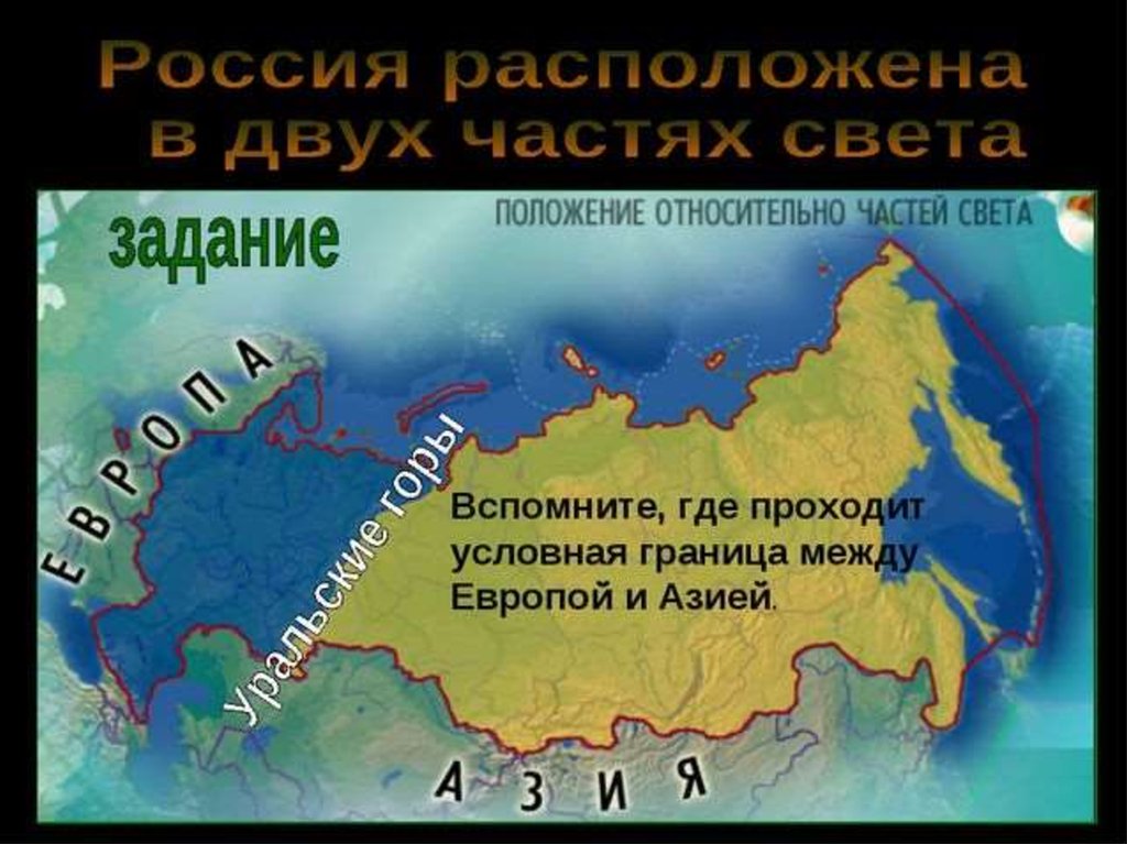 Каковы особенности размещения россии география