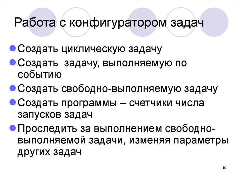 Создание события