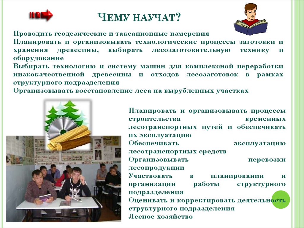 Чему научат?