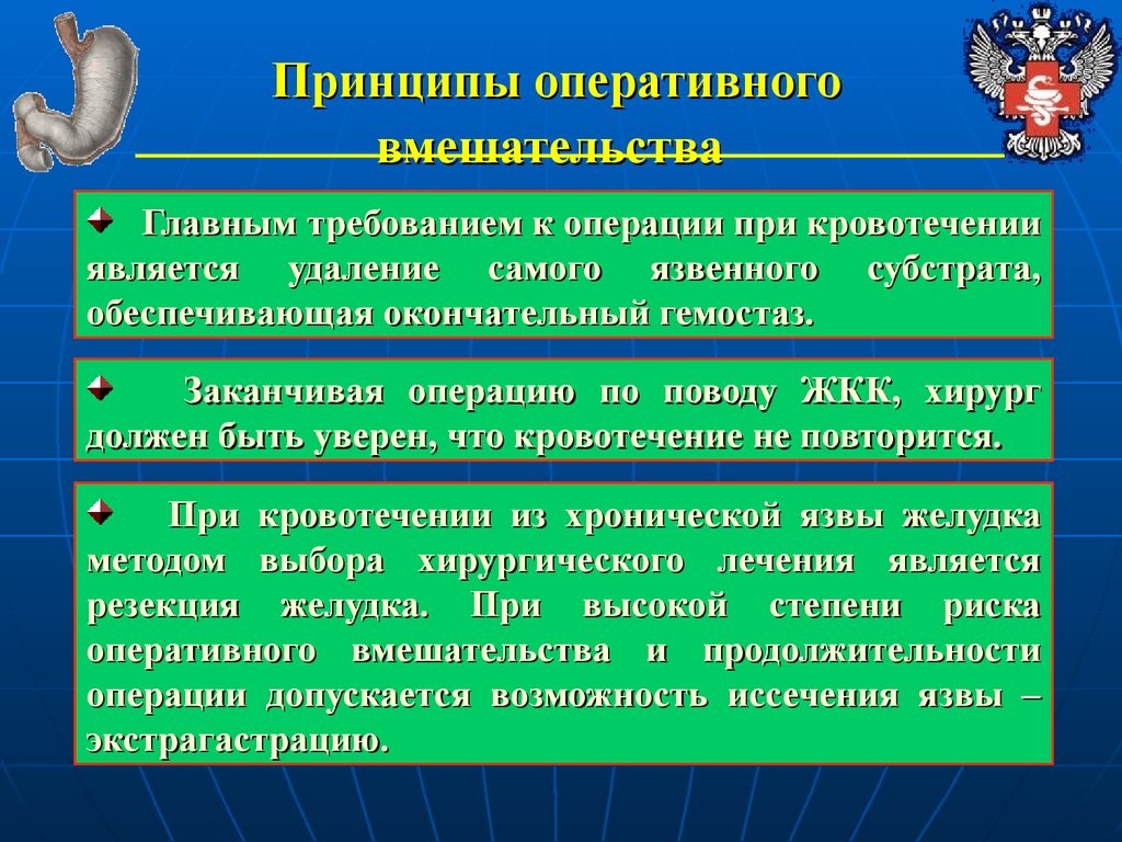 Оперативные принципы. Принципы оперативной хирургии. Операции при язвенных кровотечениях являются. Принципы оперативных вмешательств на ЖКТ. Требования к операции.