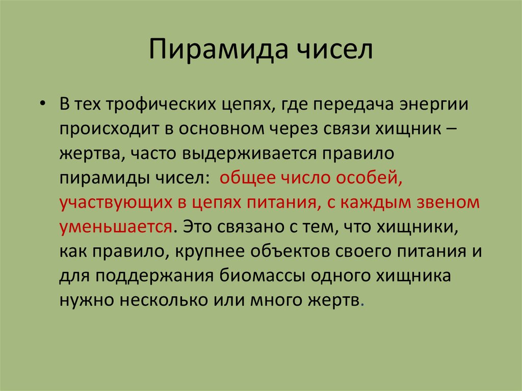 По цепям питания передается. Общее число особей, участвующих в цепях питания, с каждым звеном. Число особей участвующих. Пирамида чисел биология. Тест по теме цепи питания поток энергии биология 7 класс.