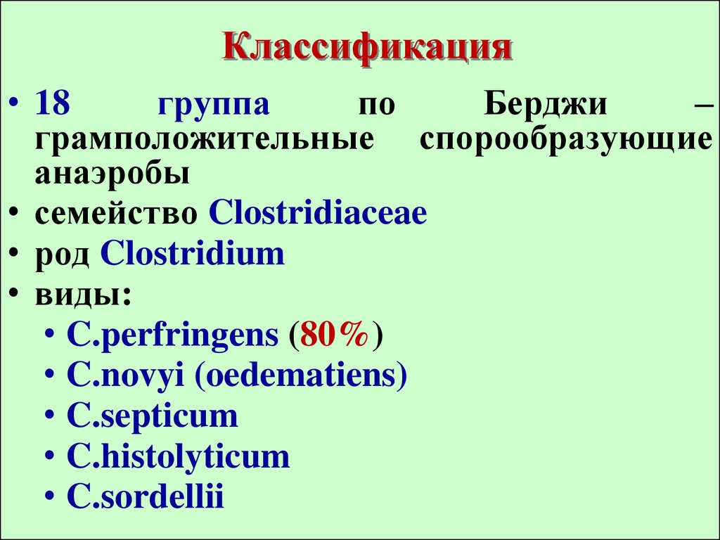 Инфекция латынь. Классификация Берджи микробиология. Классификация бактерий Берджи. Клостридиум перфрингенс классификация. Клостридиум септикум.
