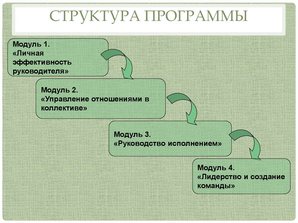 Модуль руководителя. Личная эффективность руководителя. Факторы личной эффективности. Управление личной эффективностью. Формула эффективного руководителя.