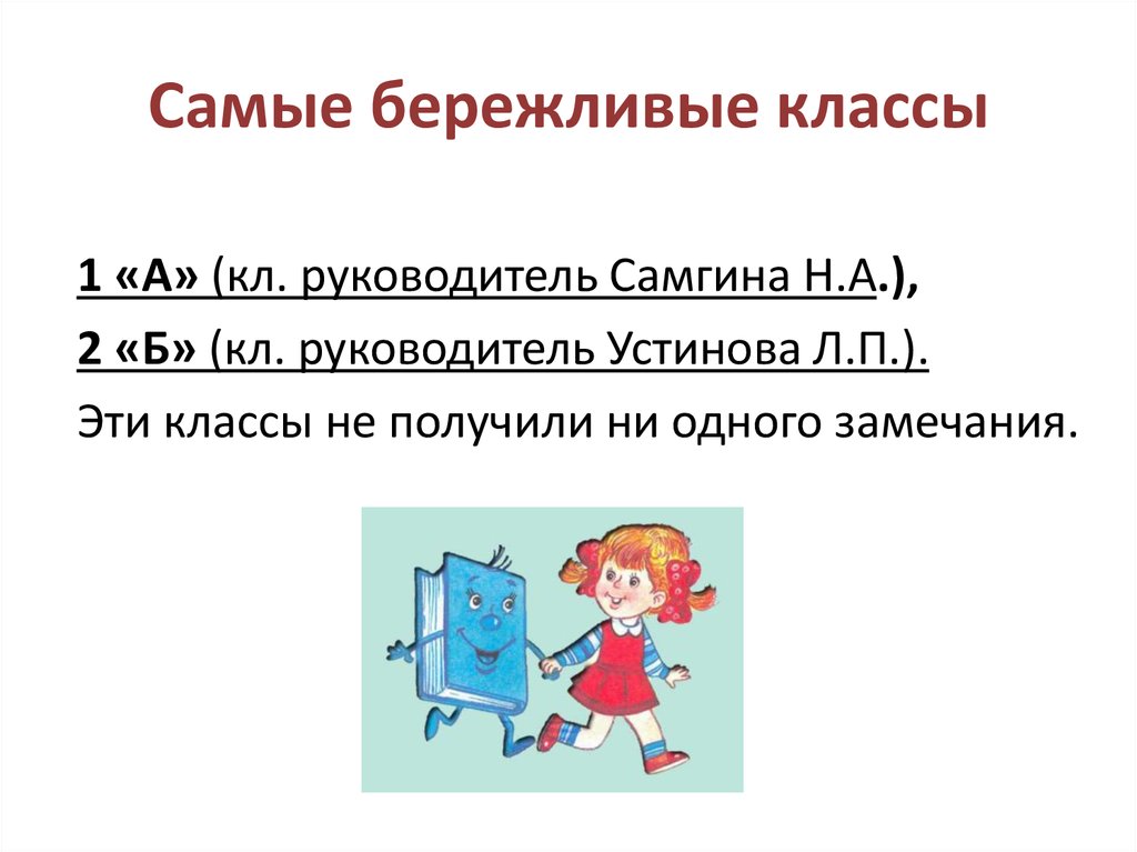 Самые бережливые классы