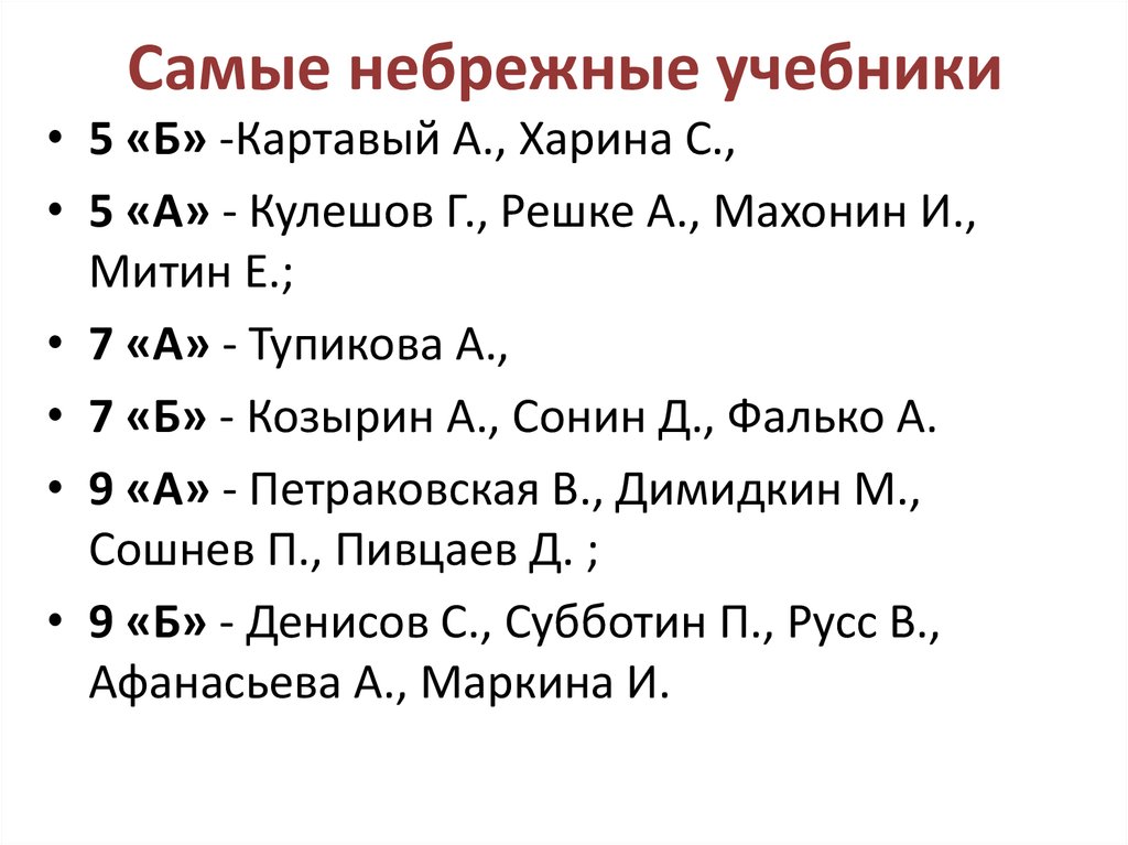 Самые небрежные учебники
