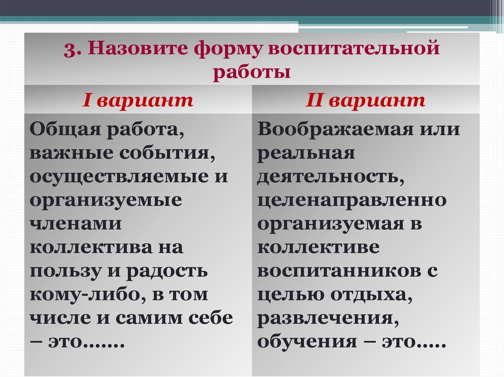 Назовите форму. Назовите формы. Педагогический диктант. Общая работа важные события осуществляемые и организуемые членами.