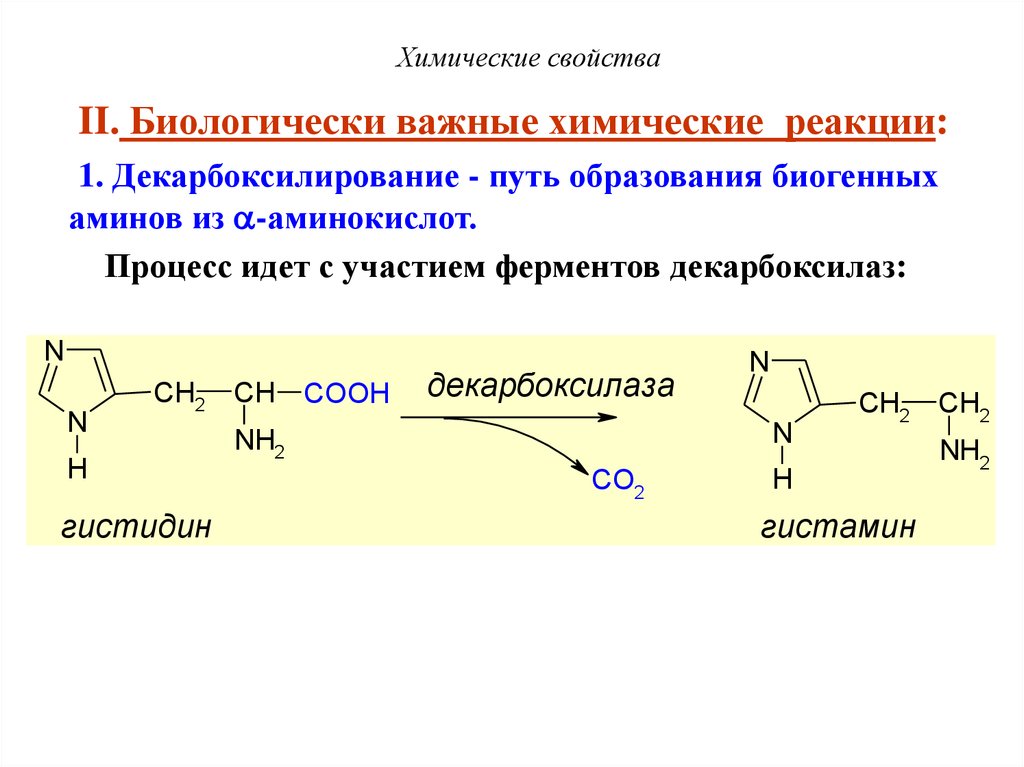 Декарбоксилирование аминокислот презентация