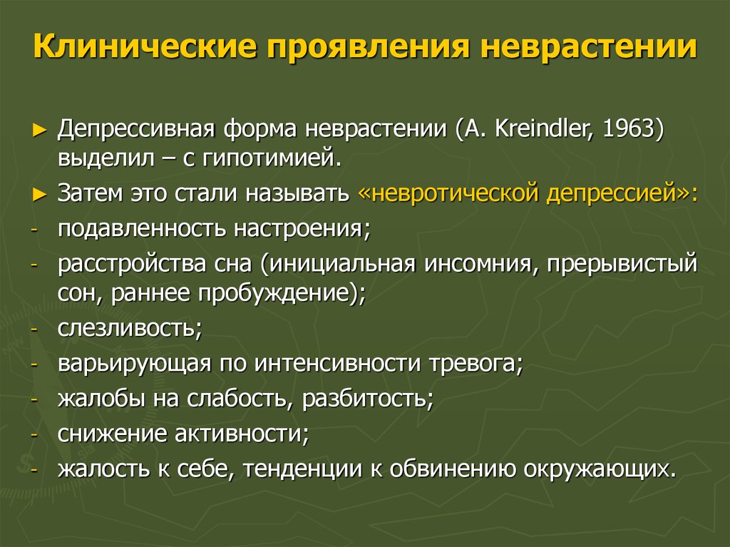 Клинические проявления