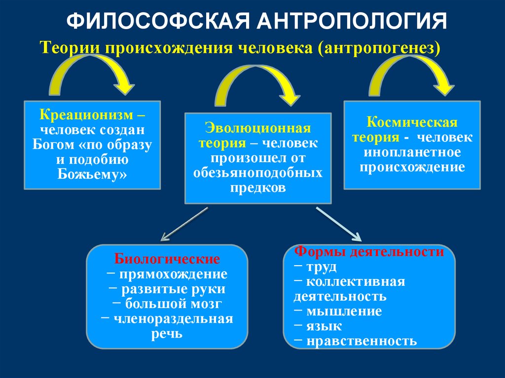 Философская антропология план