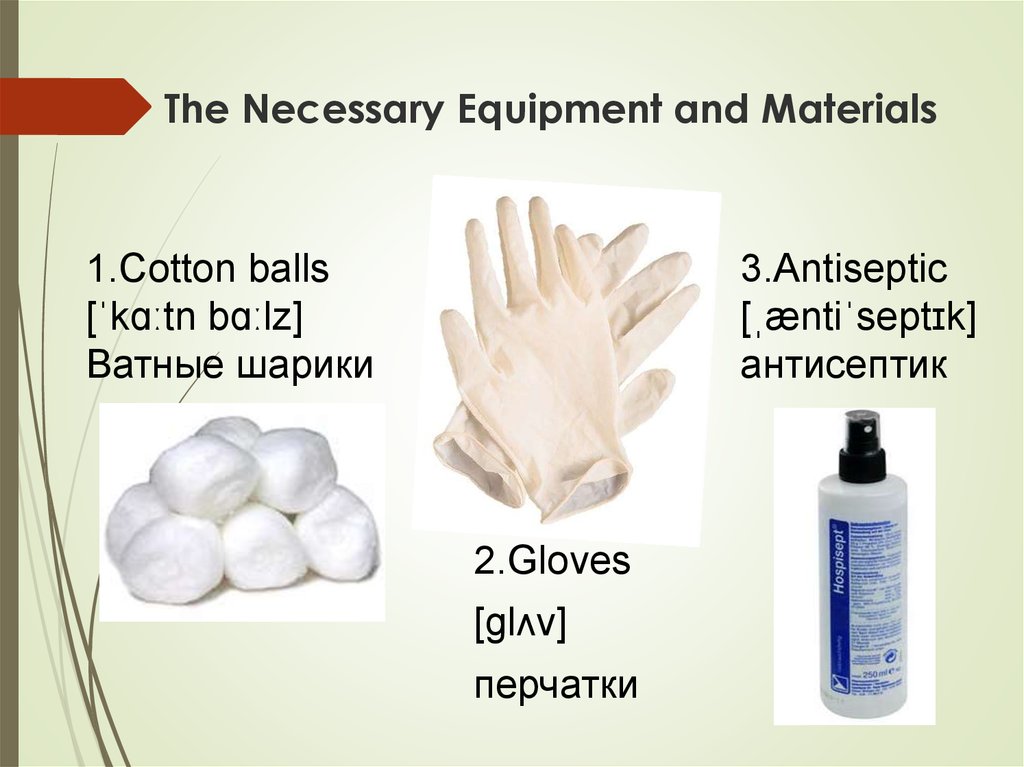 The Necessary Equipment and Materials
