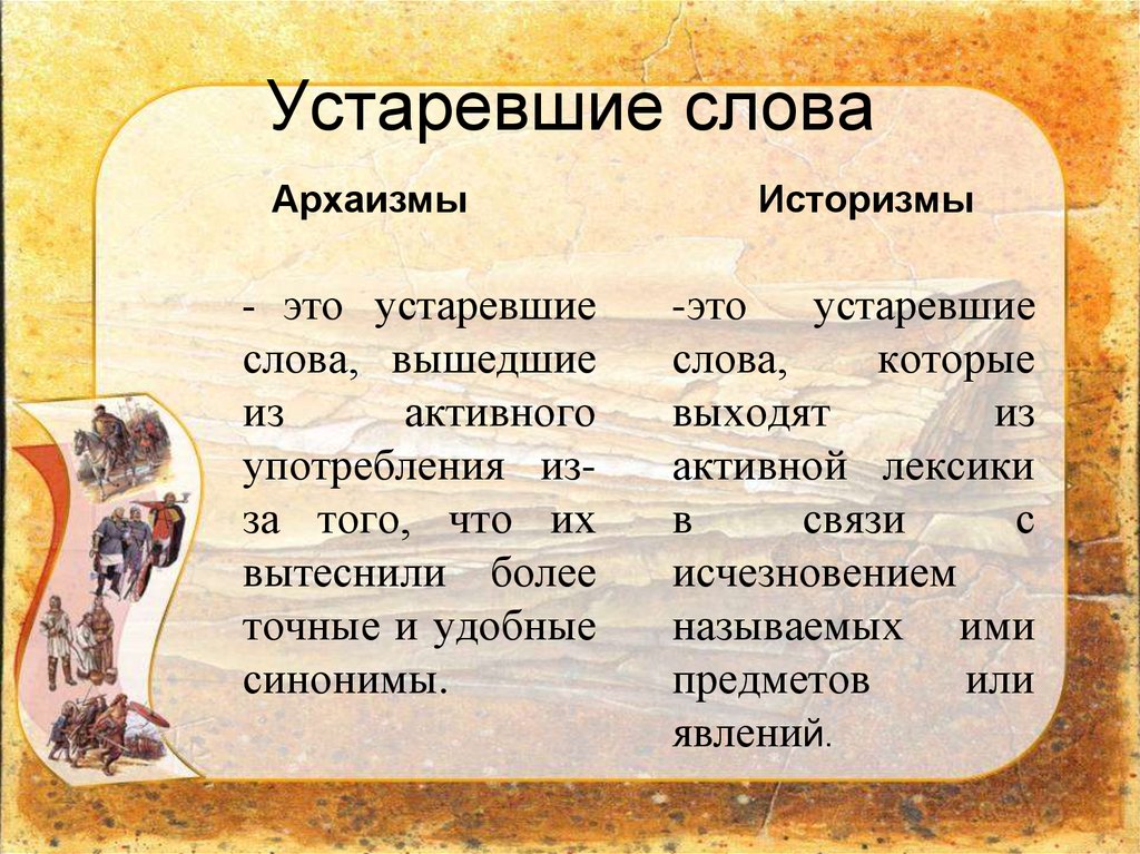 Какое слово устарело. Устаревшие слова. Устаревшие слова историзмы и архаизмы. Старые слова. Архаизмы примеры.