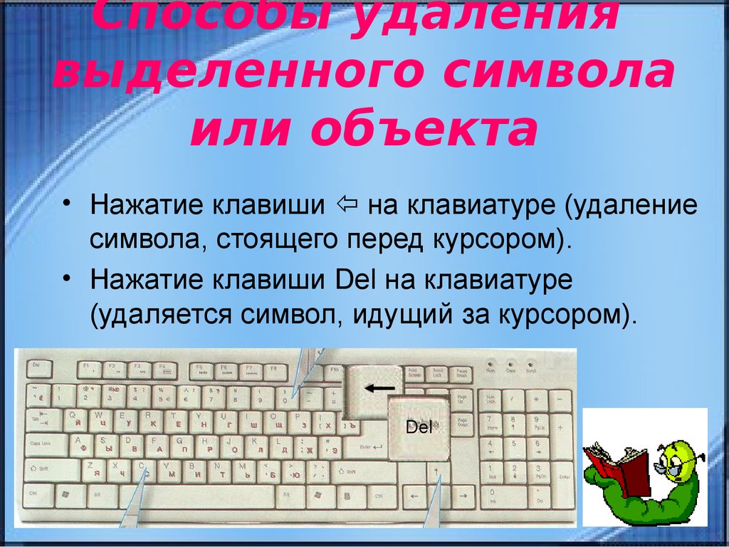 Какой клавишей можно удалить символ в тексте. Как удалить текст на клавиатуре. Кнопка удаления на клавиатуре компьютера. Нажатие клавиши на клавиатуре. Какими кнопками удалить на клавиатуре.