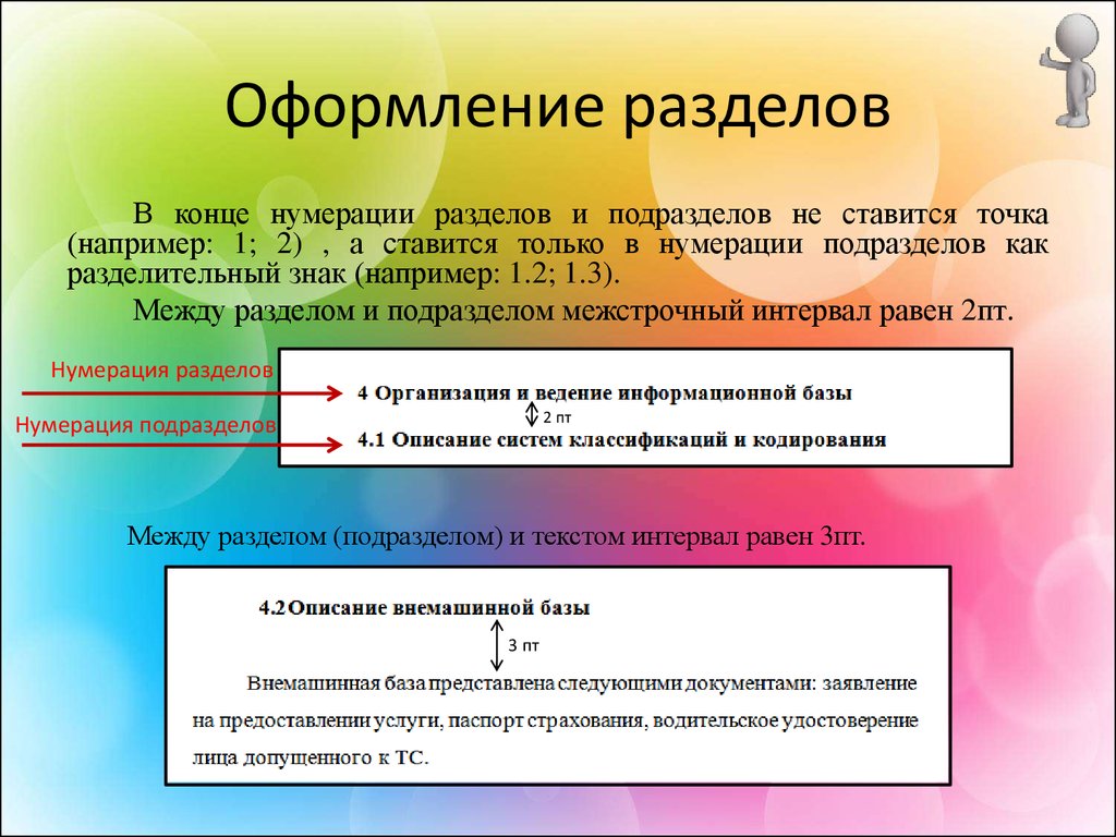 Стандарт оформление презентации