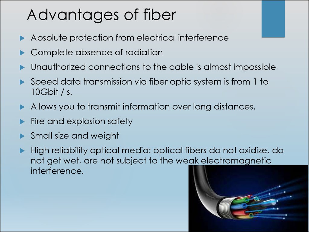 Оптоволокно - Optical fiber - презентация онлайн