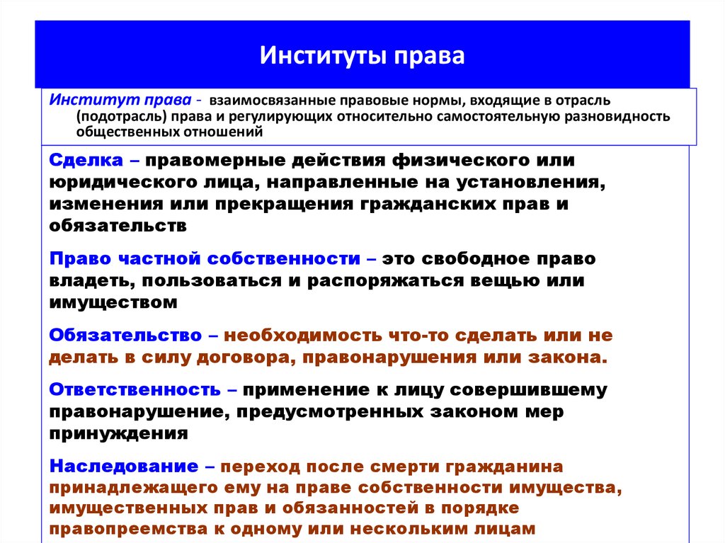 Особенности правовых норм обществознание 7 класс