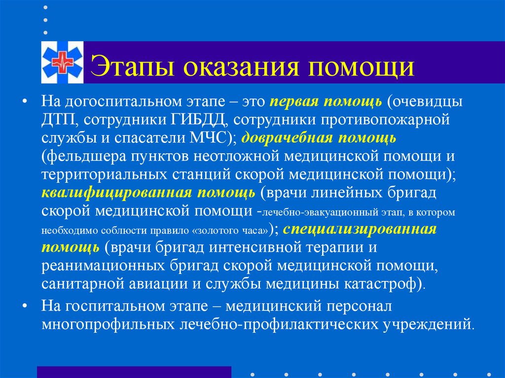 Этапы оказания помощи. Этапы оказания медицинской помощи. Помощь на догоспитальном этапе. Этапы оказания мед помощи. Фазы оказания первой помощи.