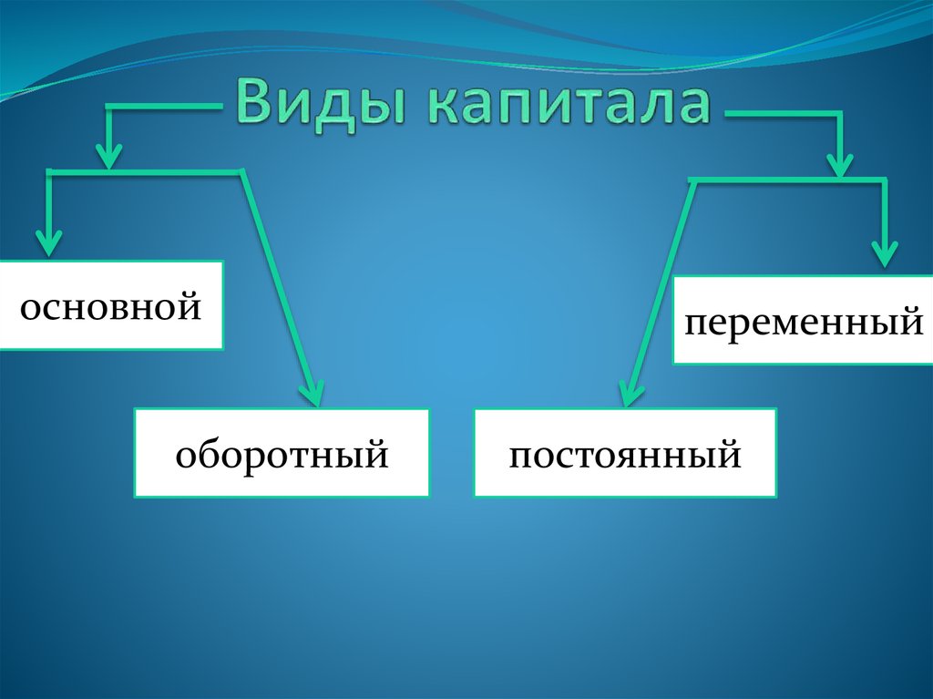 Виды капитала схема