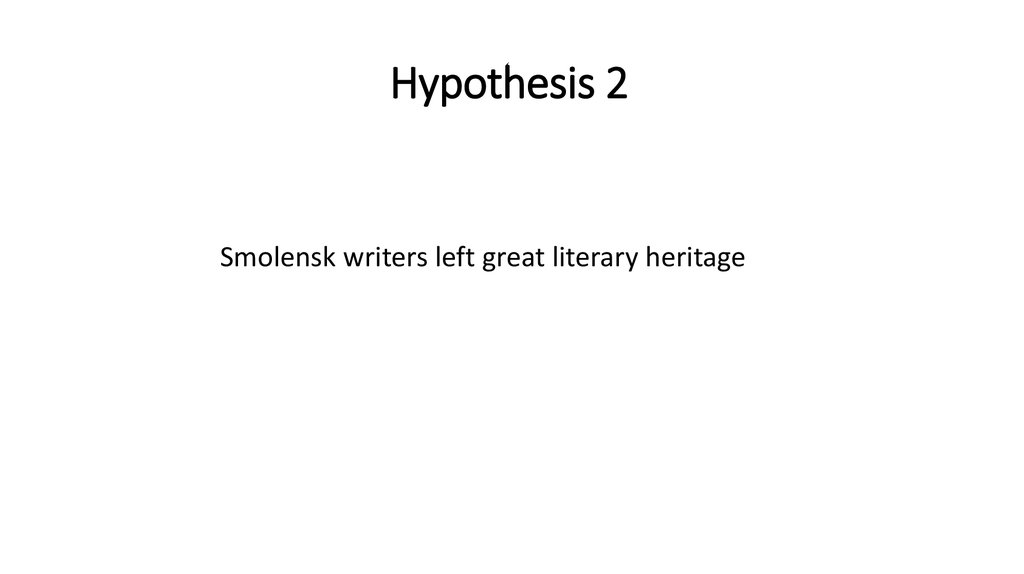 Hypothesis 2