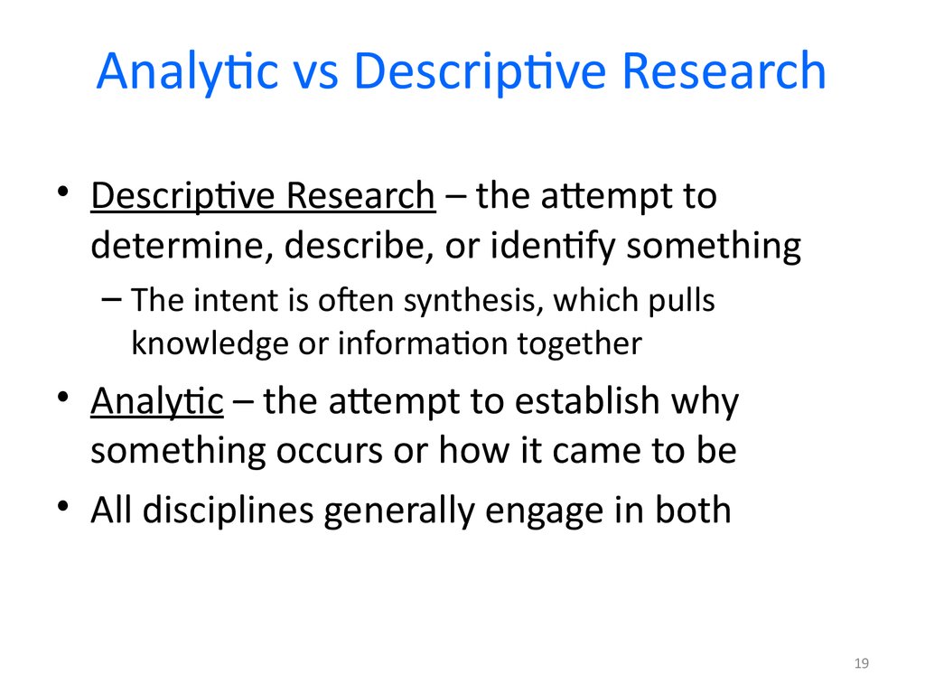 Research analytics