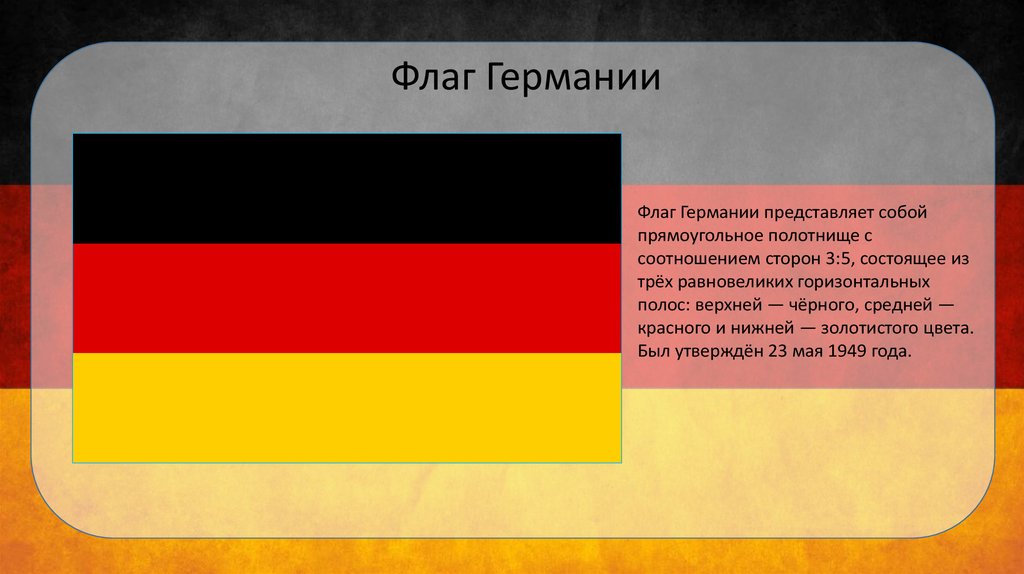 Описание германии по плану 7 класс география. Легенда флага Германии. Флаг Германии в 1 мировой войне. Флаг Германии 18 века. ФРГ флаг с 1949.