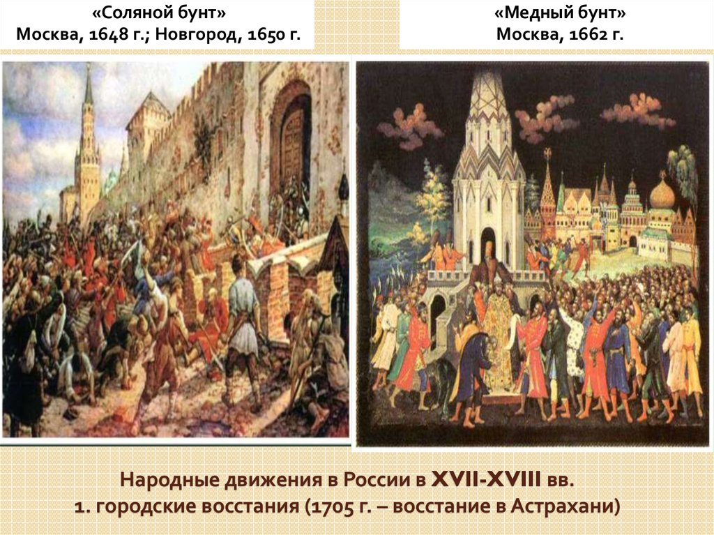 Восстание в новгороде 17 век