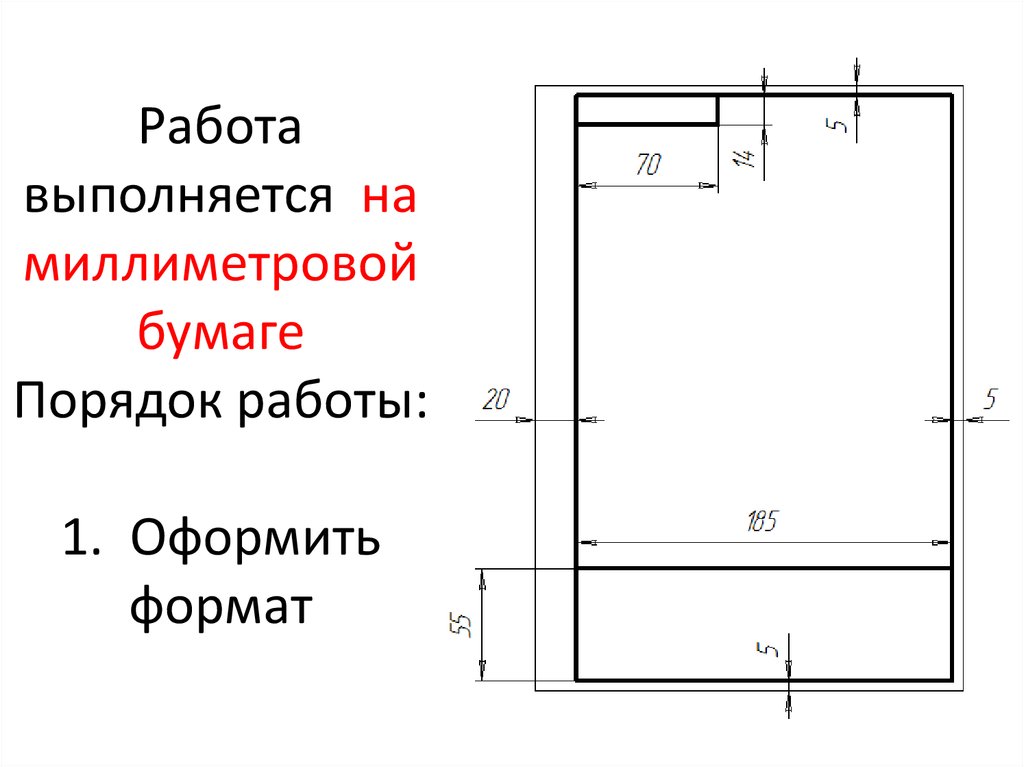 Чертежи на бумаге