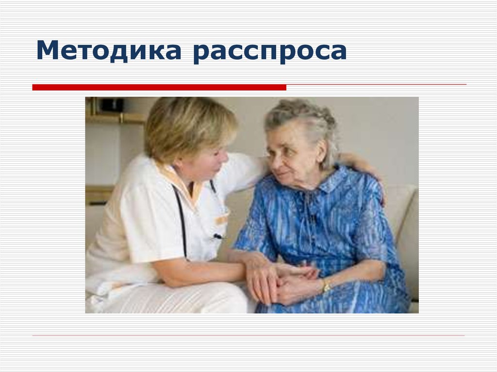 Методика расспроса