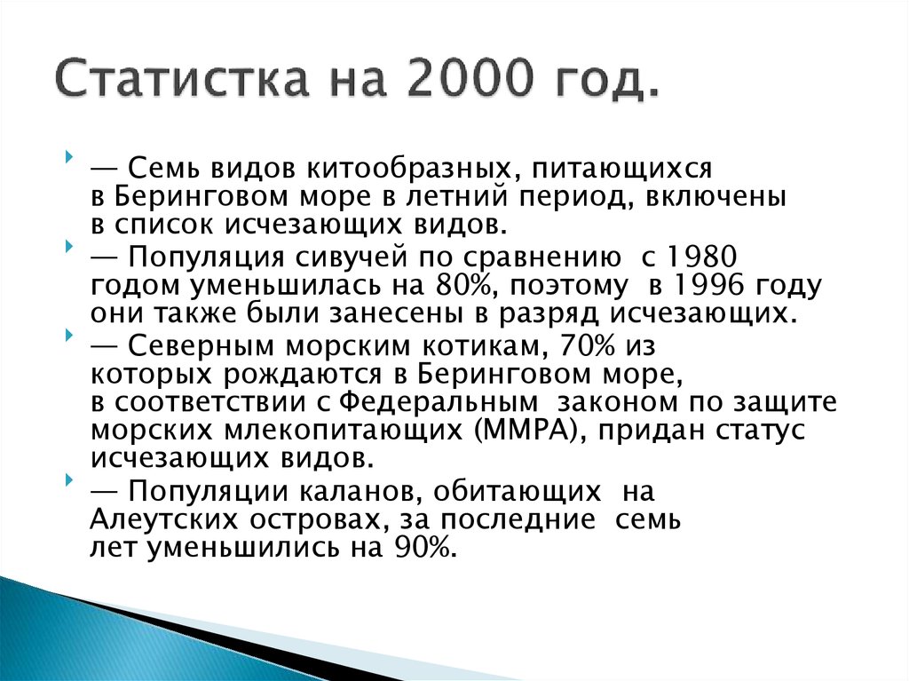 Статистка на 2000 год.