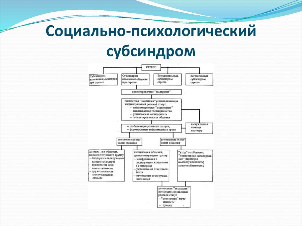 Субсиндромы или фазы стресса презентация